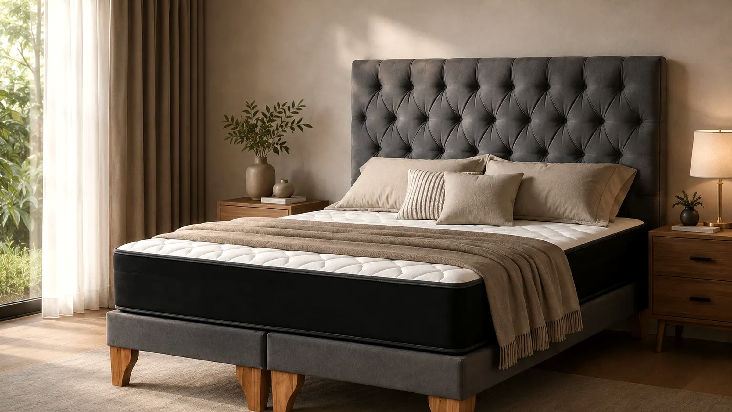 Cama Balance en Gris medio